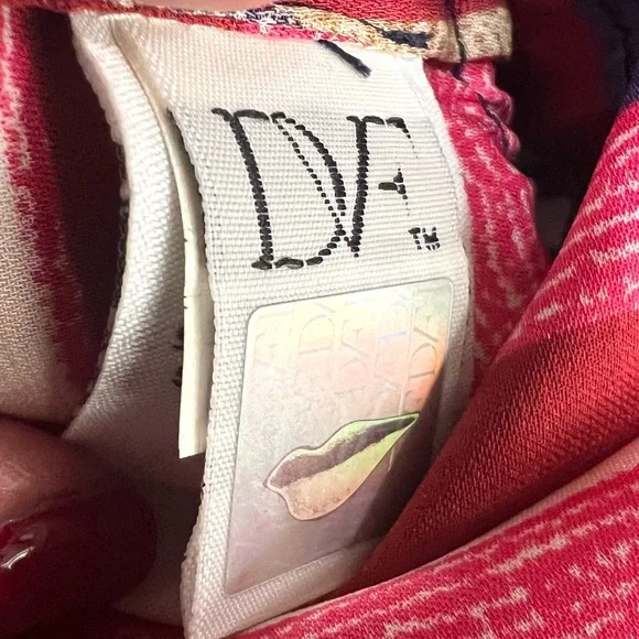 Diane Von Furstenberg Freya Silk Blend Colorful Abstract Shift Dress Women’s 8 - Picture 12 of 15